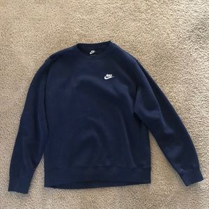 Navy blue nike crewneck